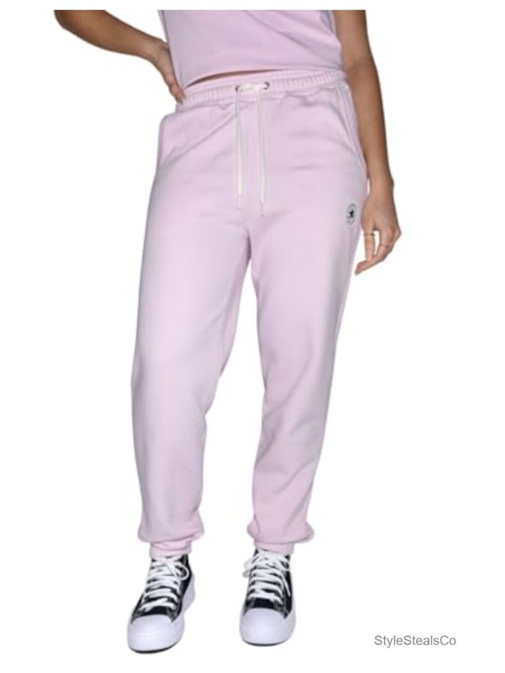 Women's Drawstring Waist Chuck Patch Jogger Pants